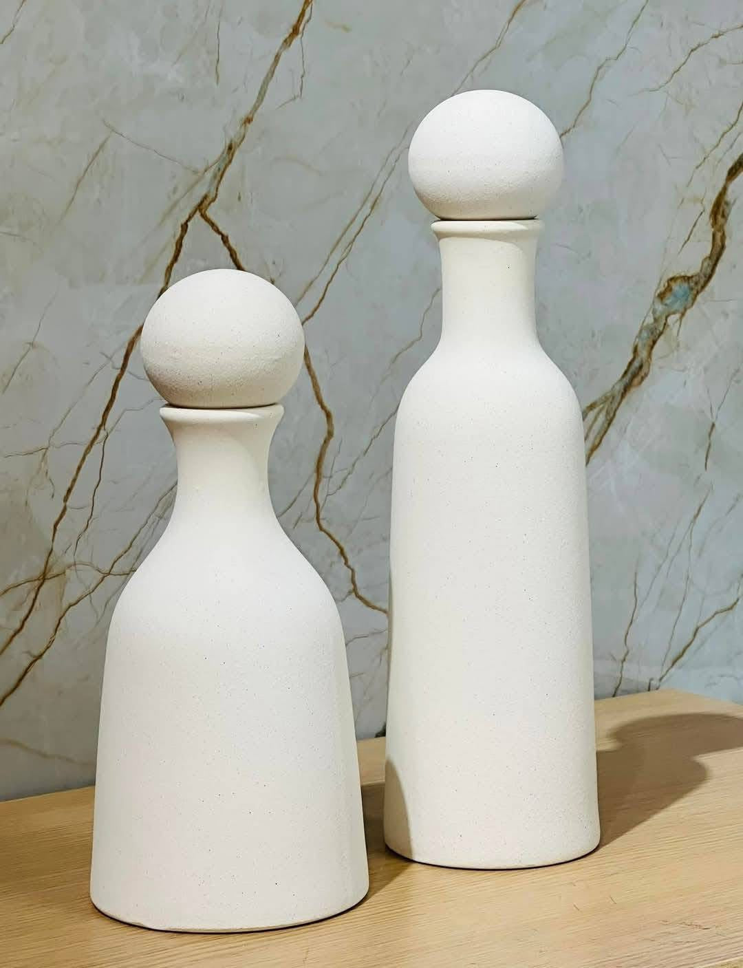 Capsule Silhouette Ceramic Bottle Vase