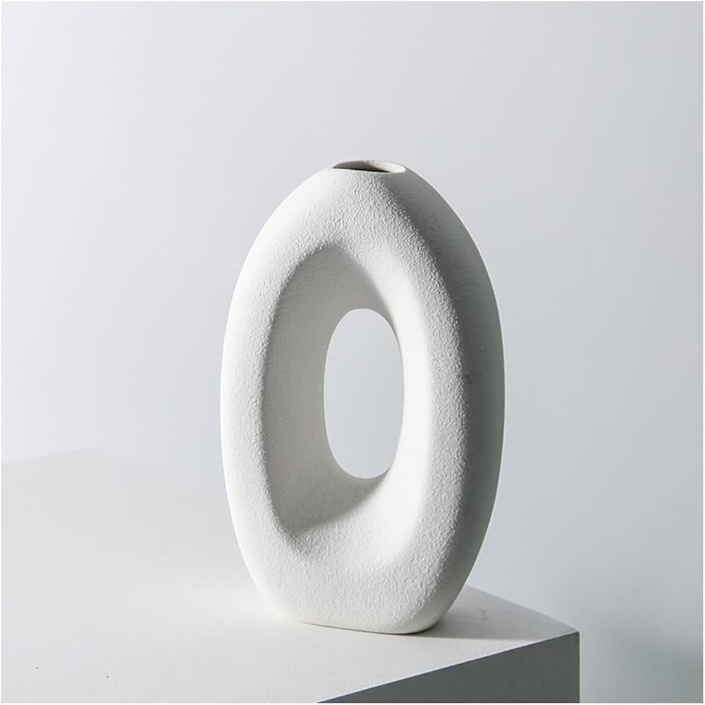 Nova Oval Hollow Ceramic Vase