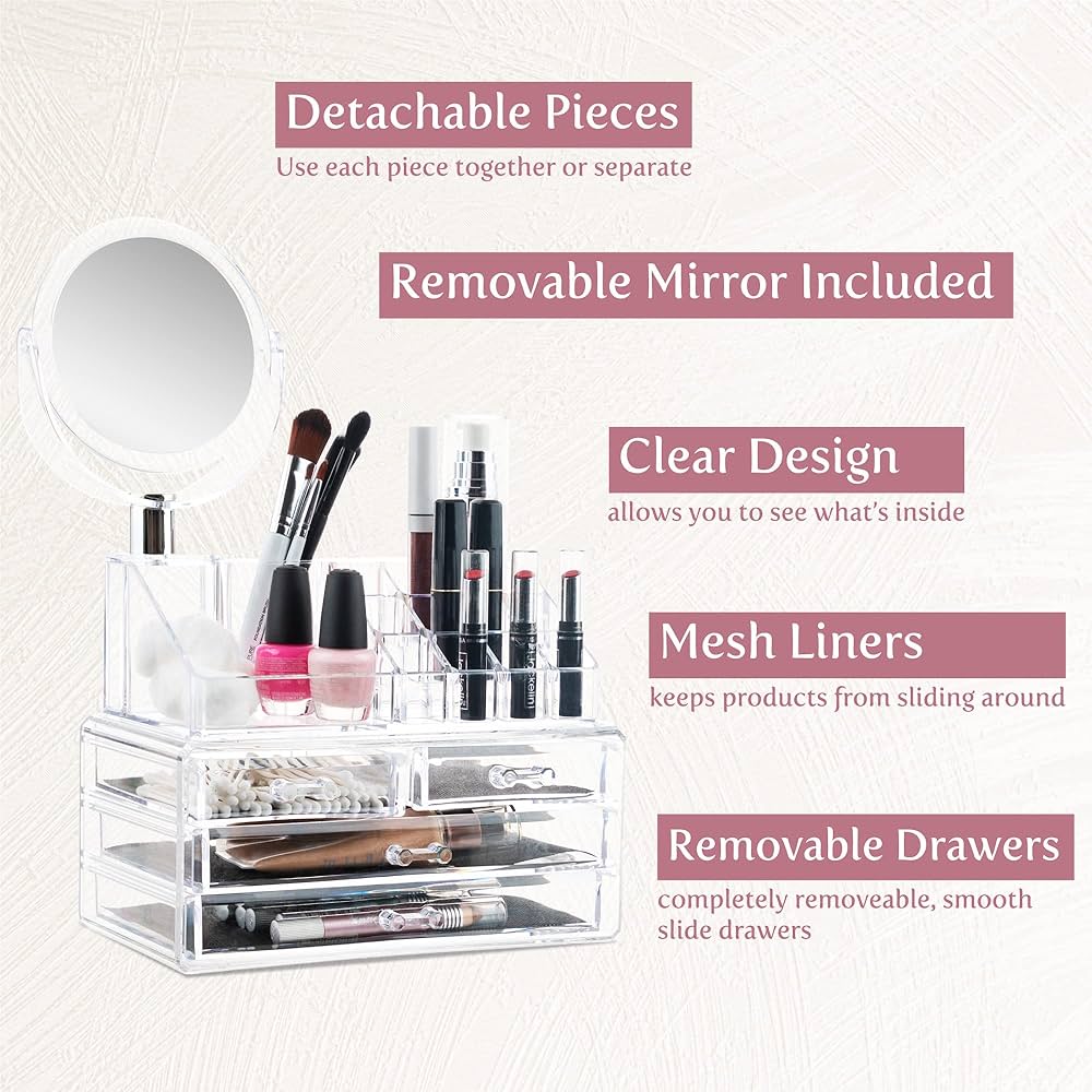 Acrylic Cosmetic Makeup Organizer