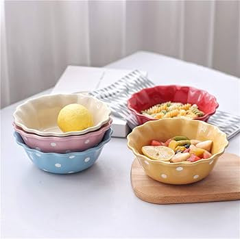 Polka Dot Ceramic Bowl