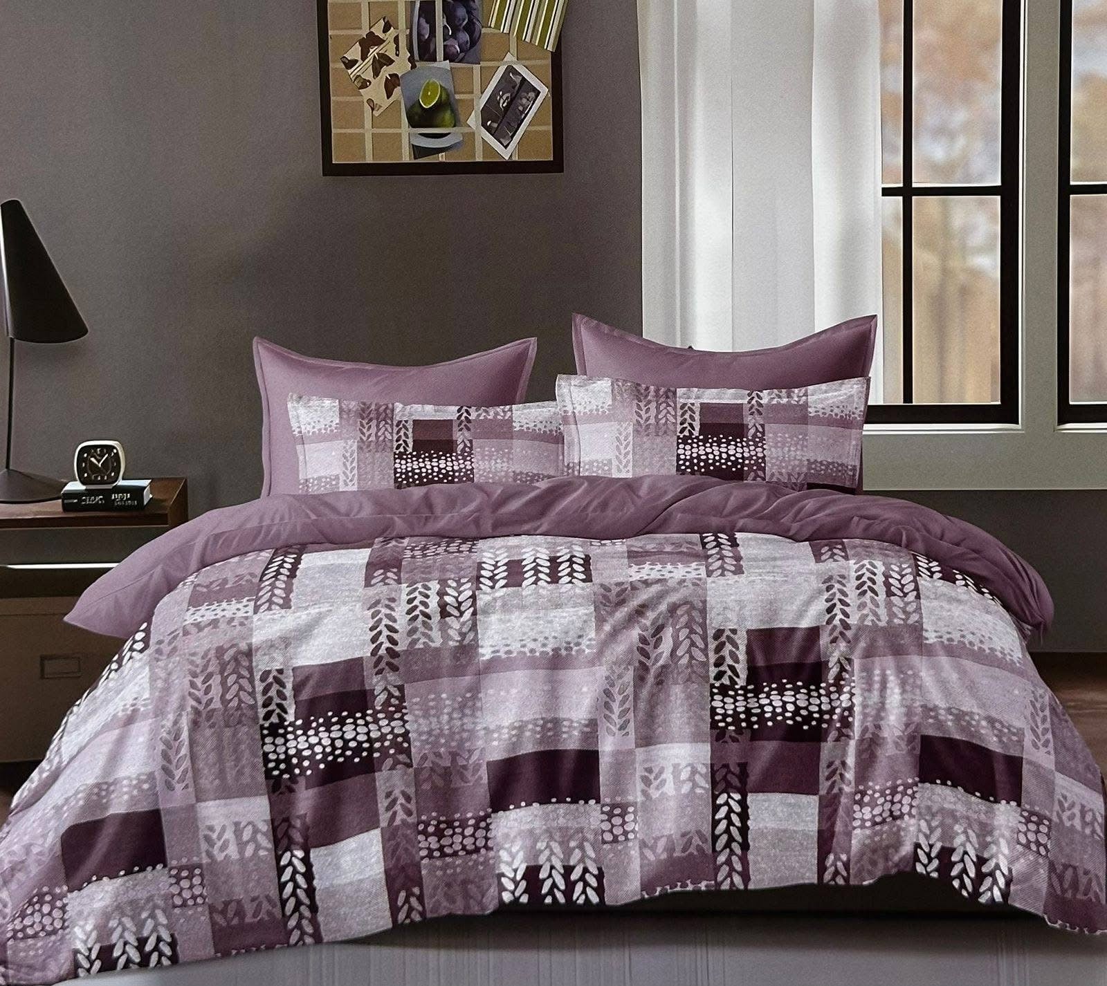 Plum Harmony Bedding Set - King