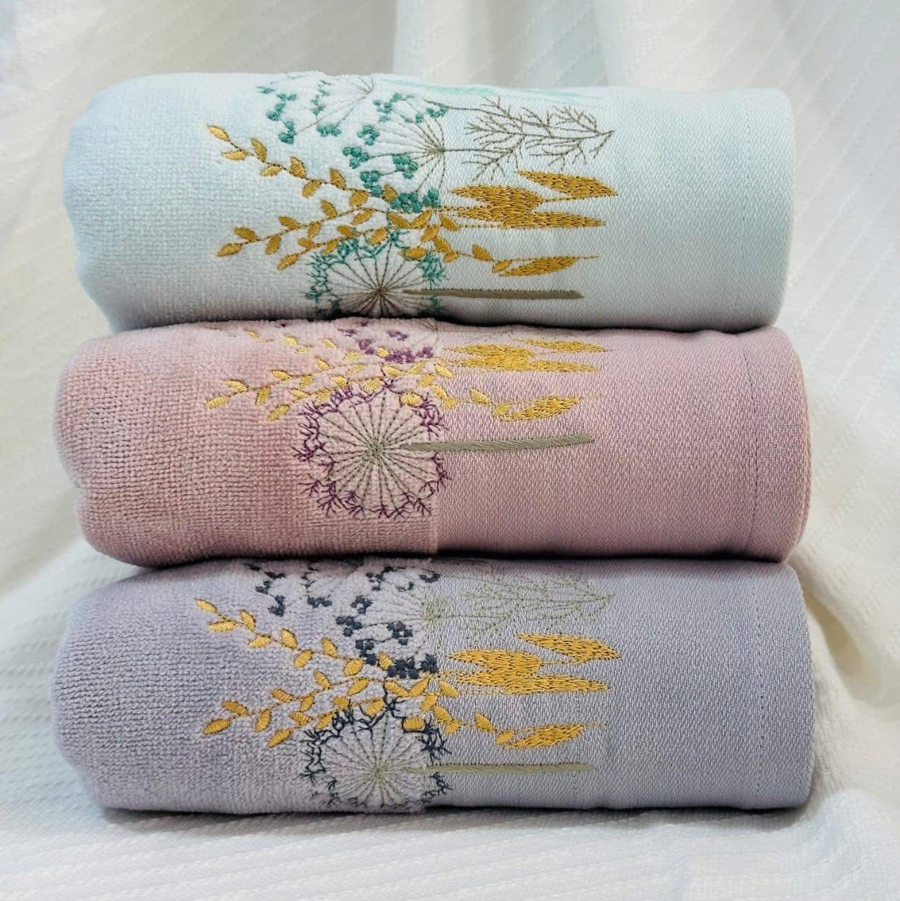 Wildflower Breeze Hobby Embroidery Towel - Medium