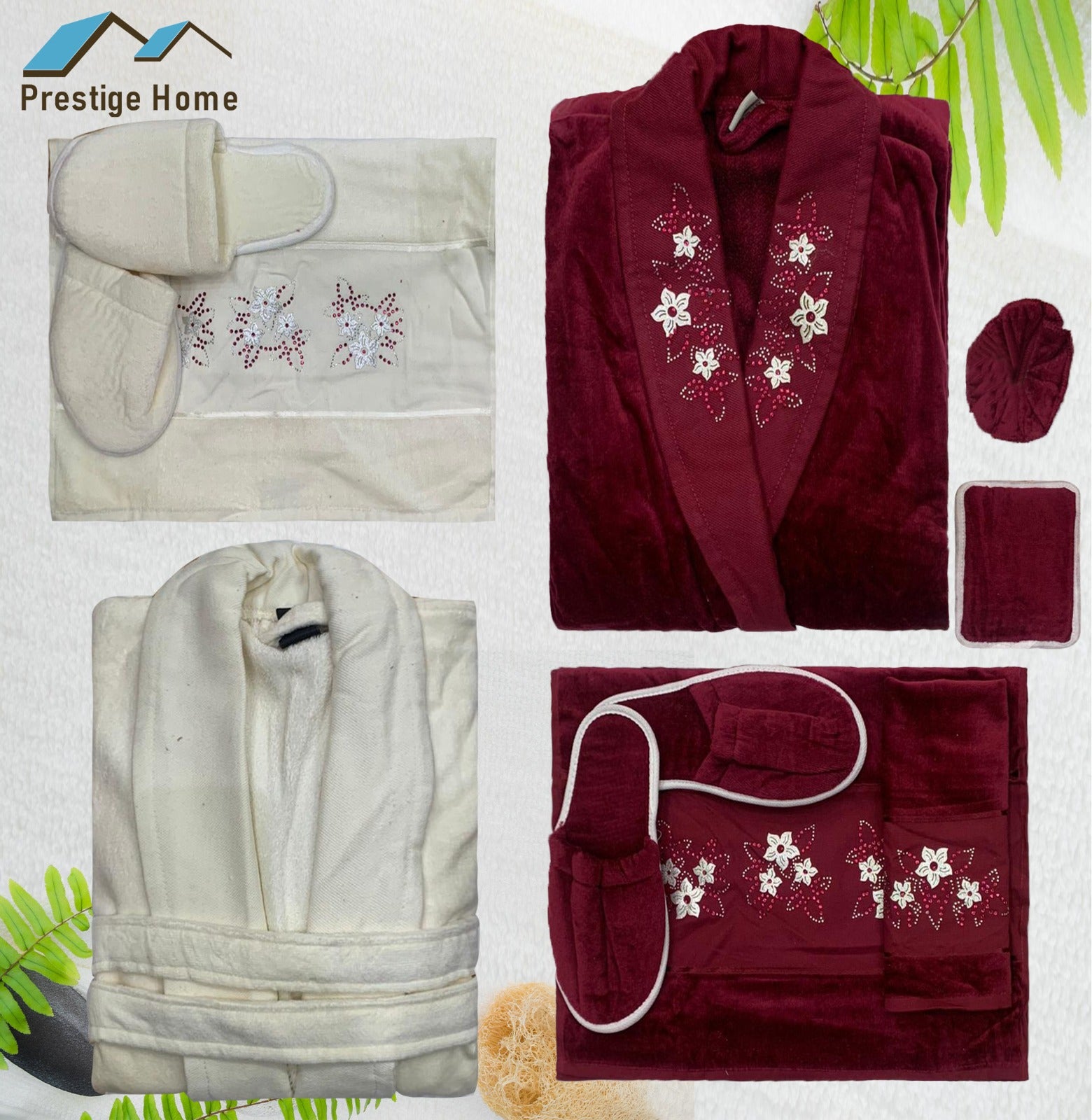 Lust Bathrobe Set - 9 Pieces