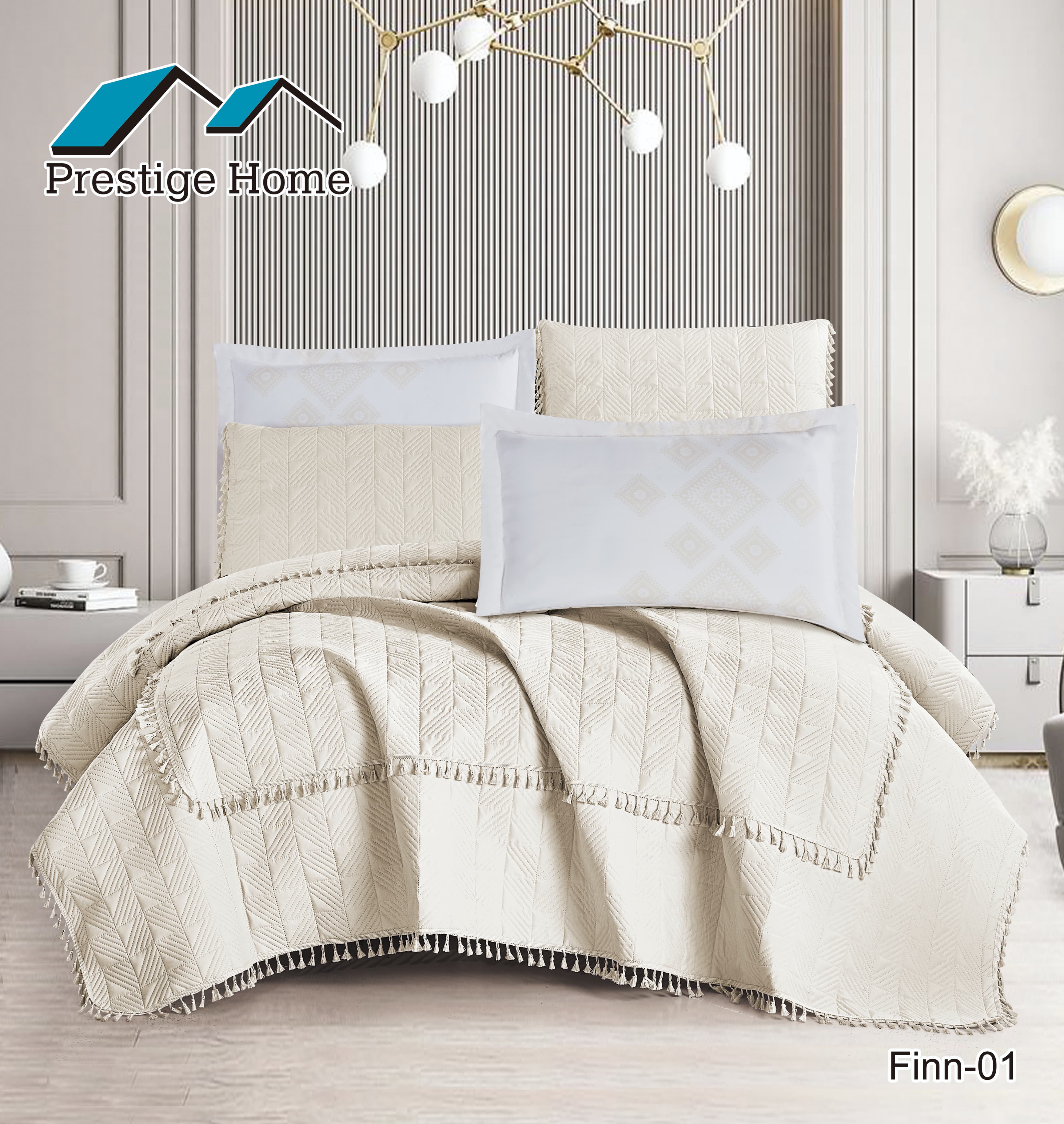 Finn Bedspread Set 6 Pieces - Double