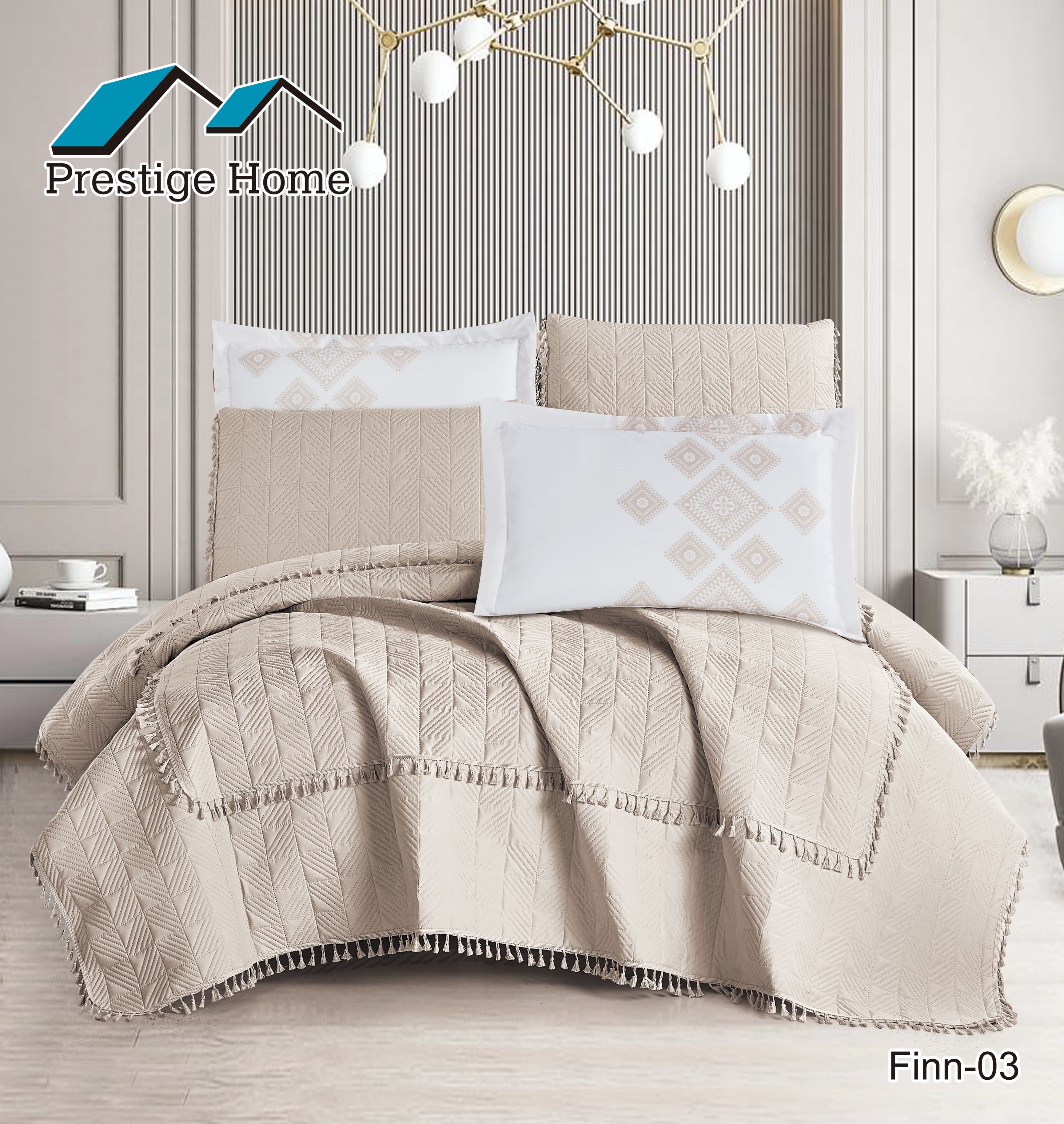 Finn Bedspread Set 6 Pieces - Double