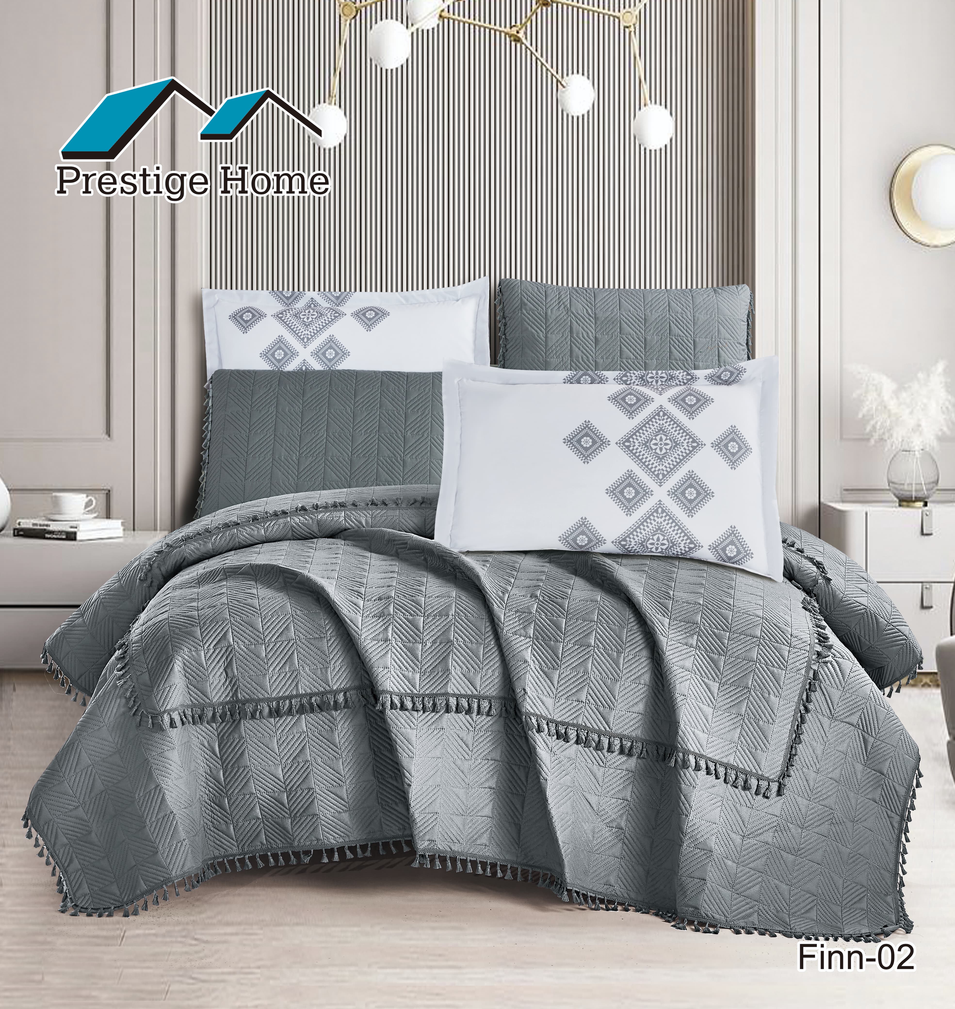 Finn Bedspread Set 6 Pieces - Double