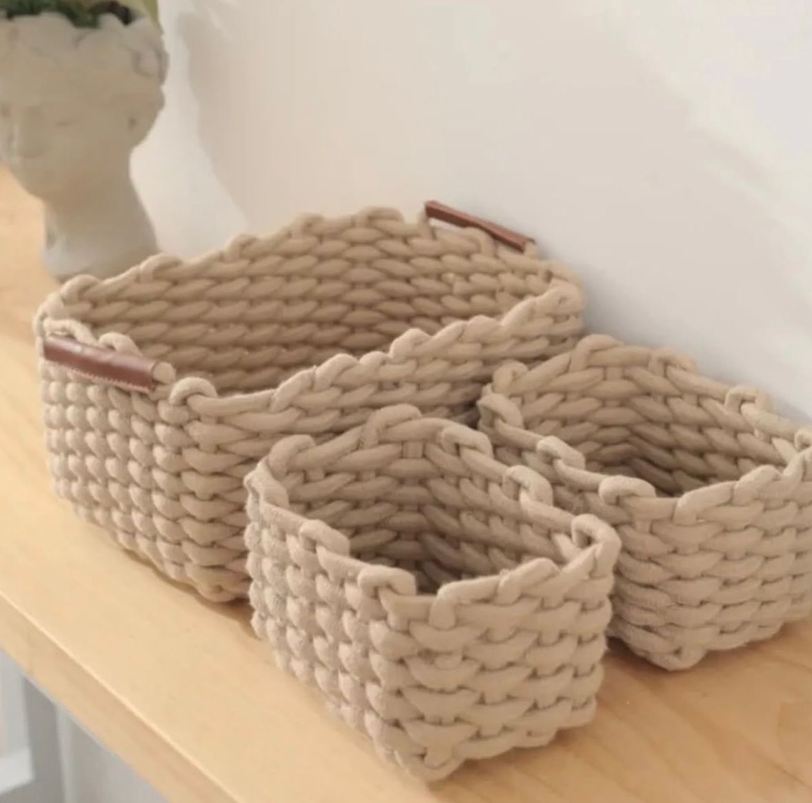 Thick Thread Basket- 3 pieces