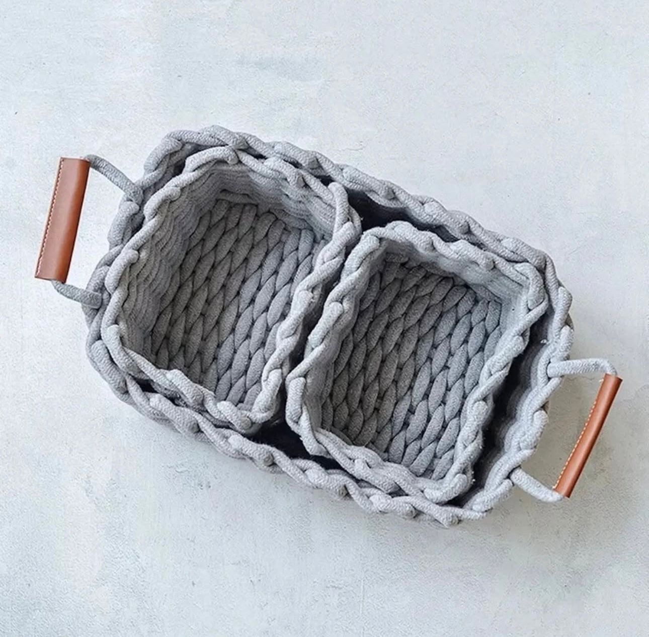Thick Thread Basket- 3 pieces