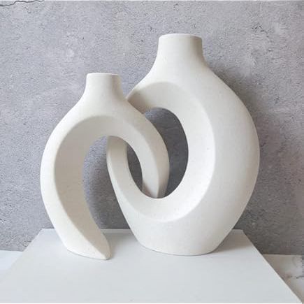 Intertwined Arches Ceramic Vase Set