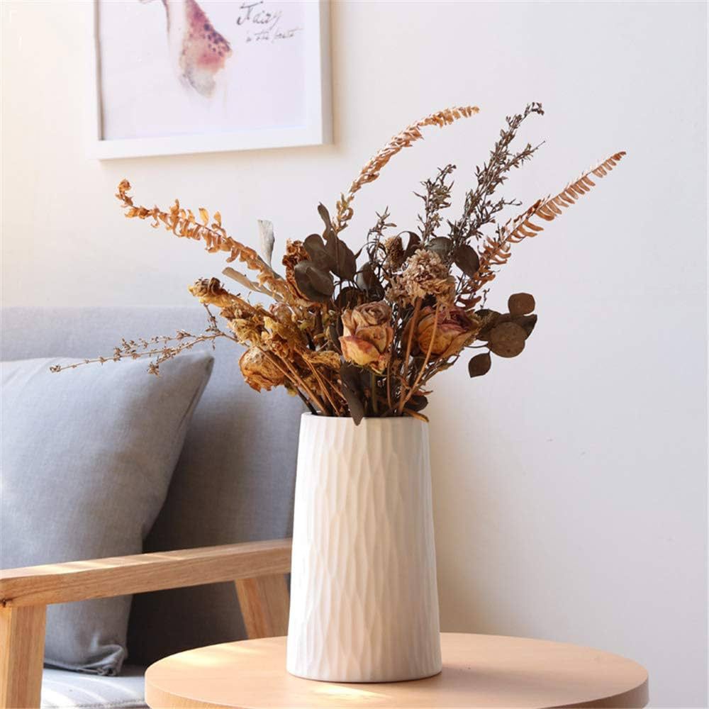 Ivory Ripple Ceramic Vase - Small