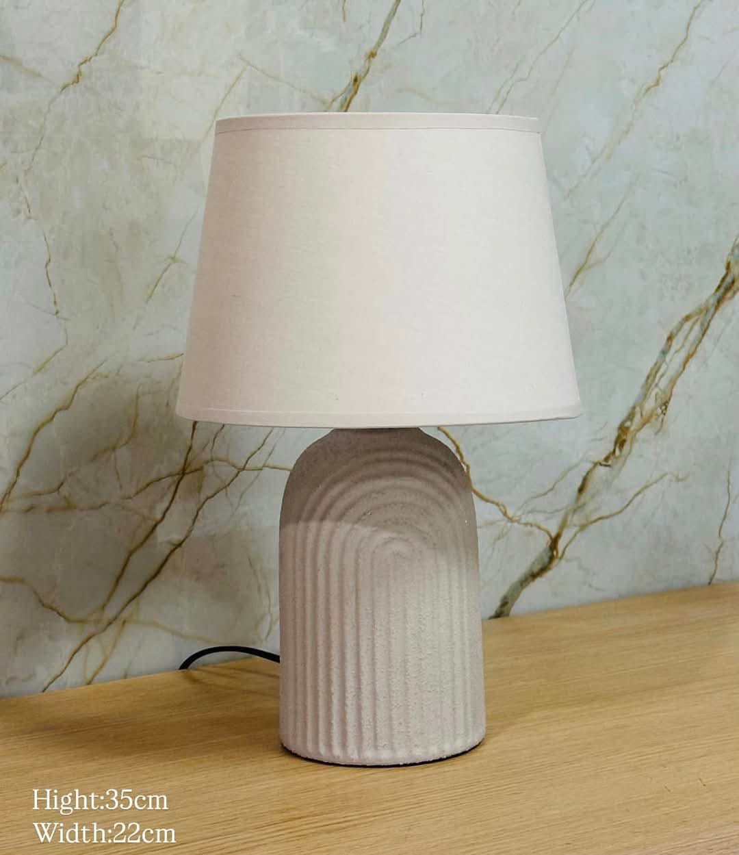Arched Texture Ceramic Table Lamp