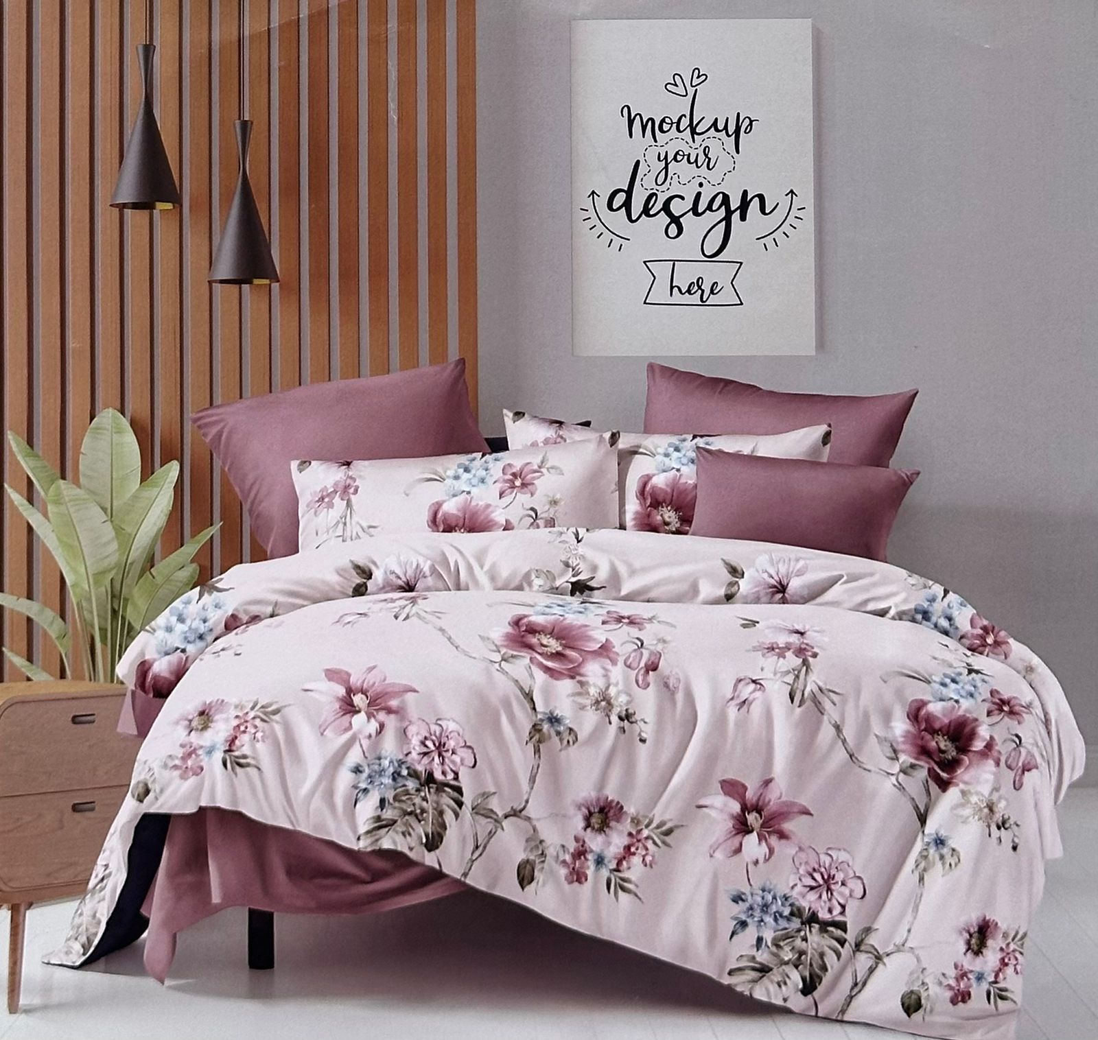 Blush Garden Bloom Bedding Set - King