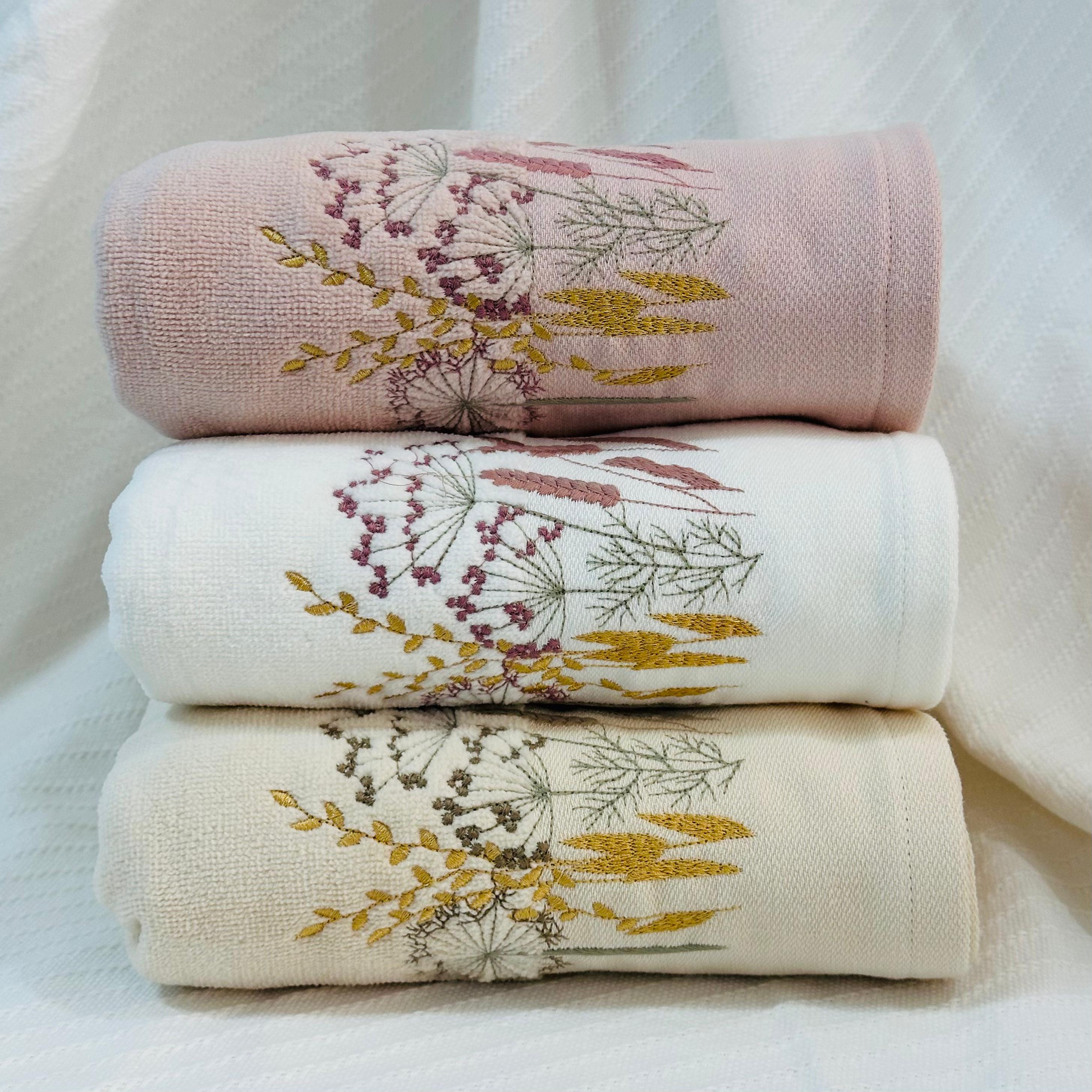 Wildflower Breeze Hobby Embroidery Towel - Medium