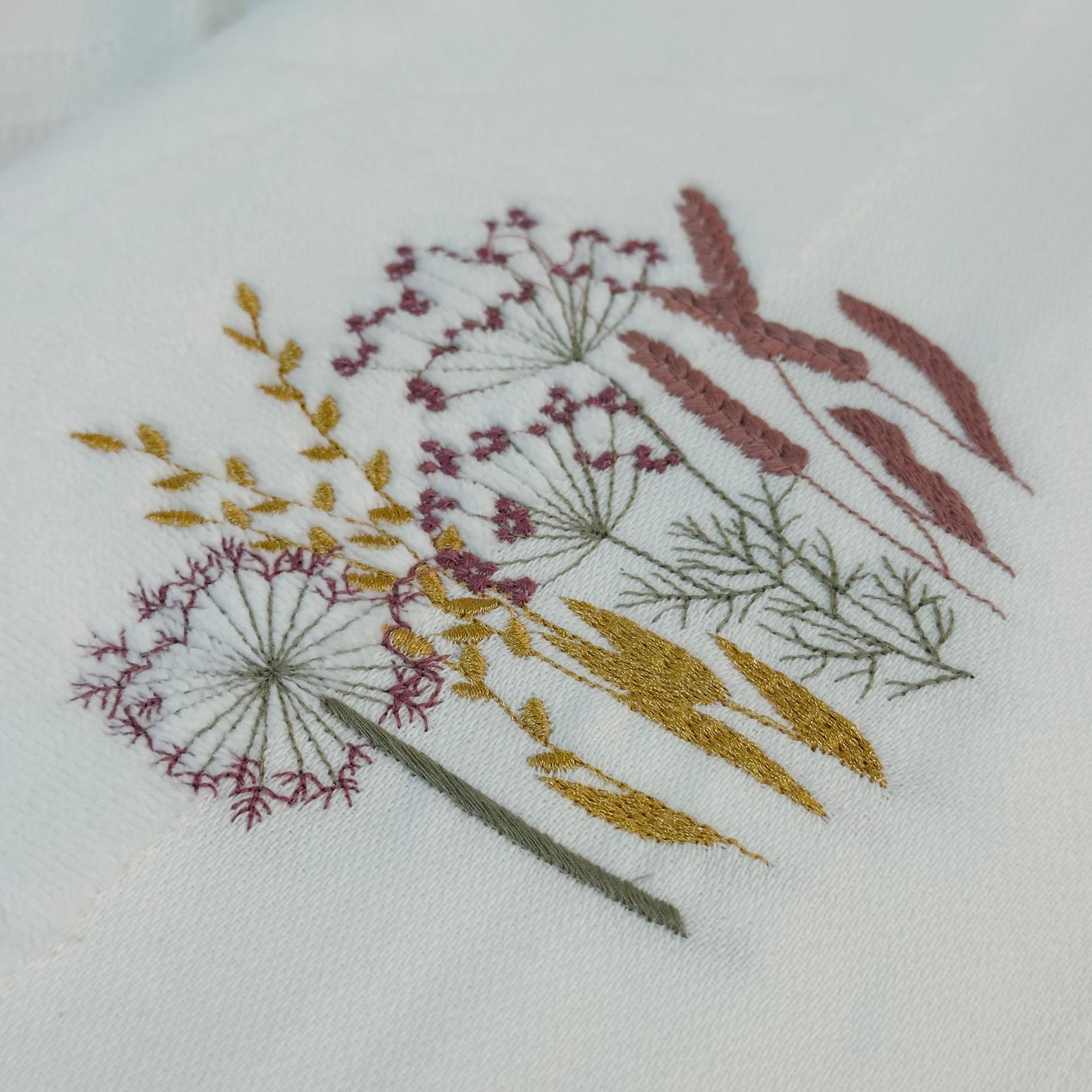 Wildflower Breeze Hobby Embroidery Towel - Medium