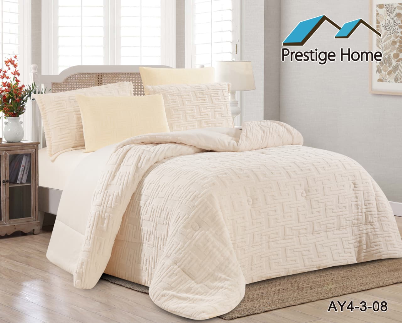 Eden Luxe Sherpa Comforter Set - Single