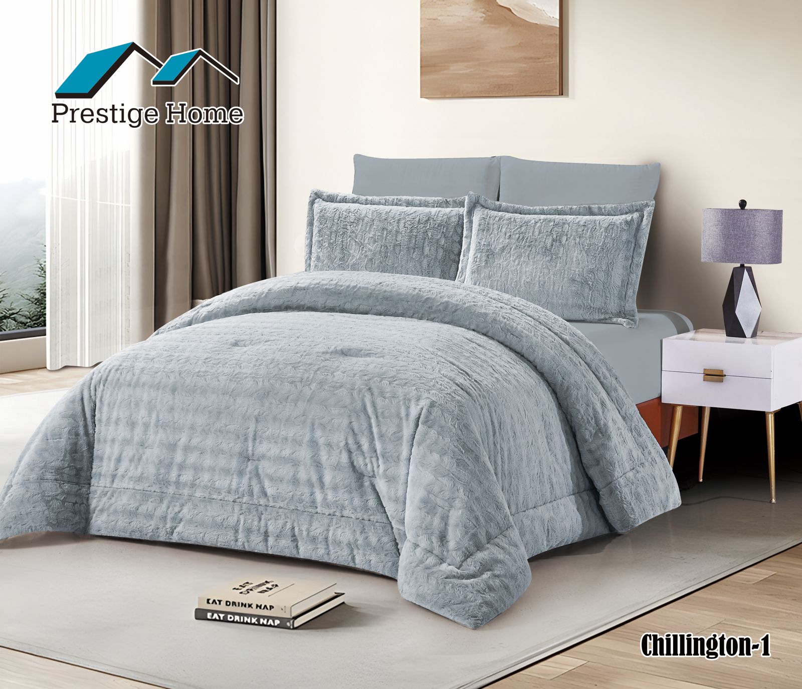 Chillington Rabbit Comforter Set - Double