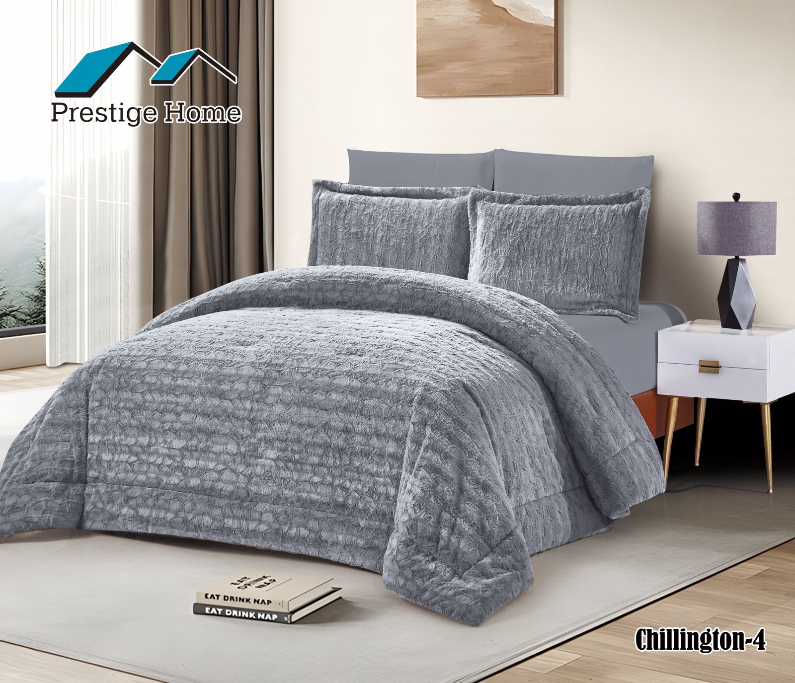 Chillington Rabbit Comforter Set - Double