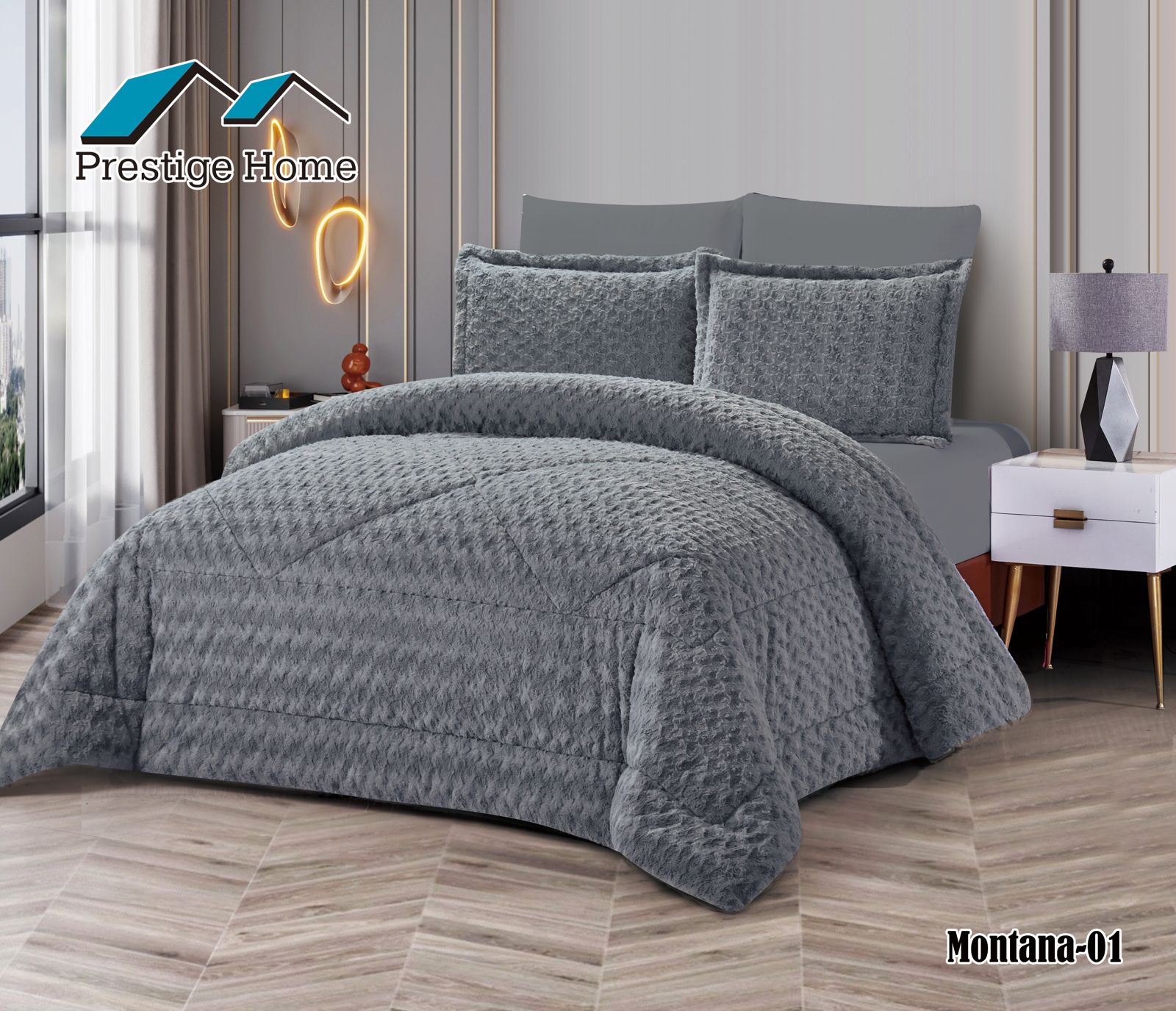 Montana Rabbit Comforter Set - Double