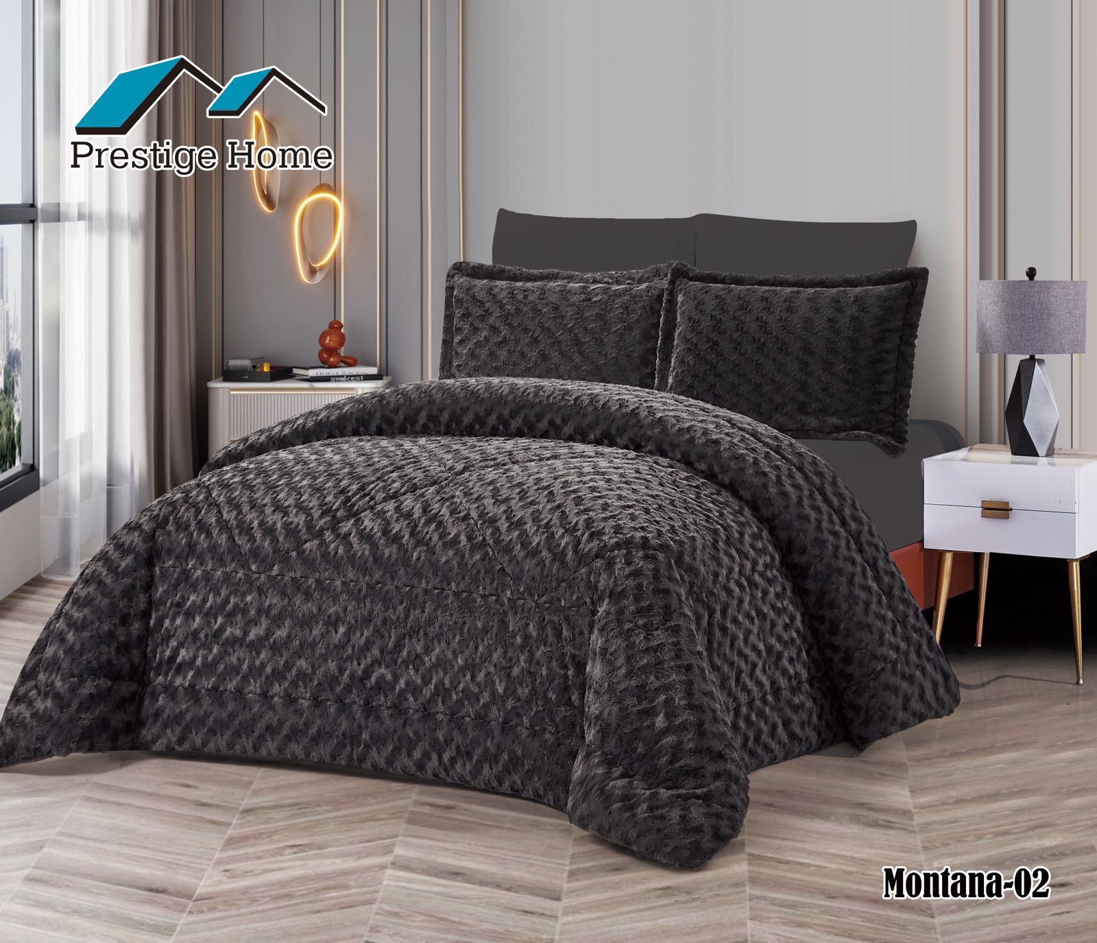 Montana Rabbit Comforter Set - Double