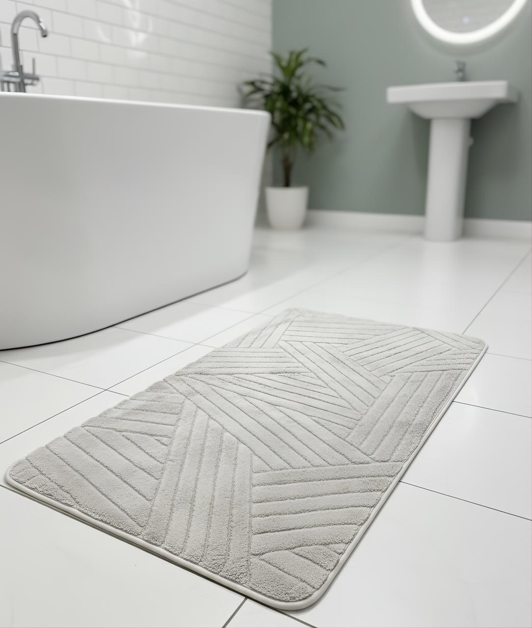 Zen Lines Bathroom Mat – 50×80 cm