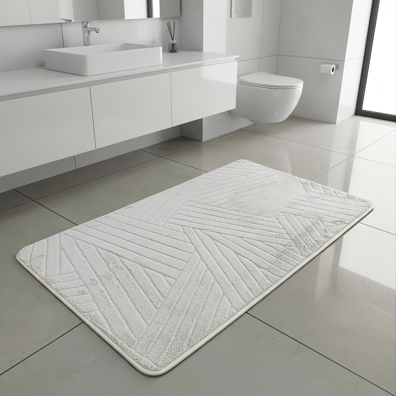 Zen Lines Bathroom Mat – 50×80 cm