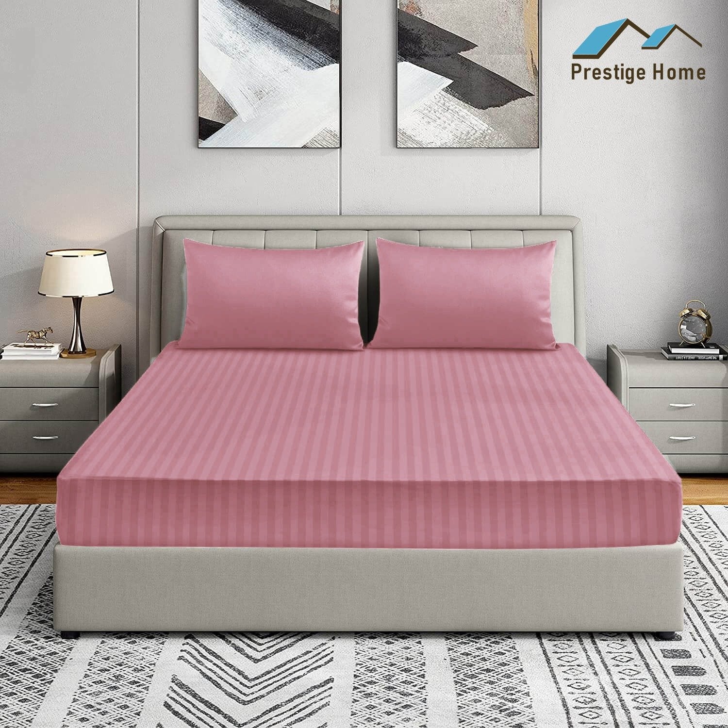 Prestige Striped Bedsheets - Single