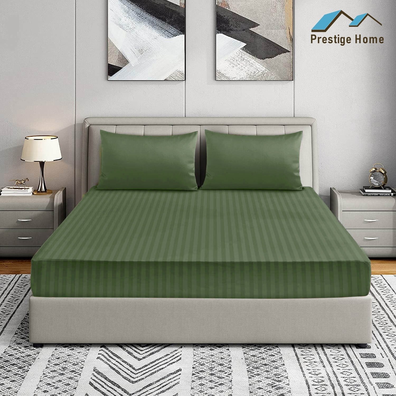 Prestige Striped Bedsheets - Single