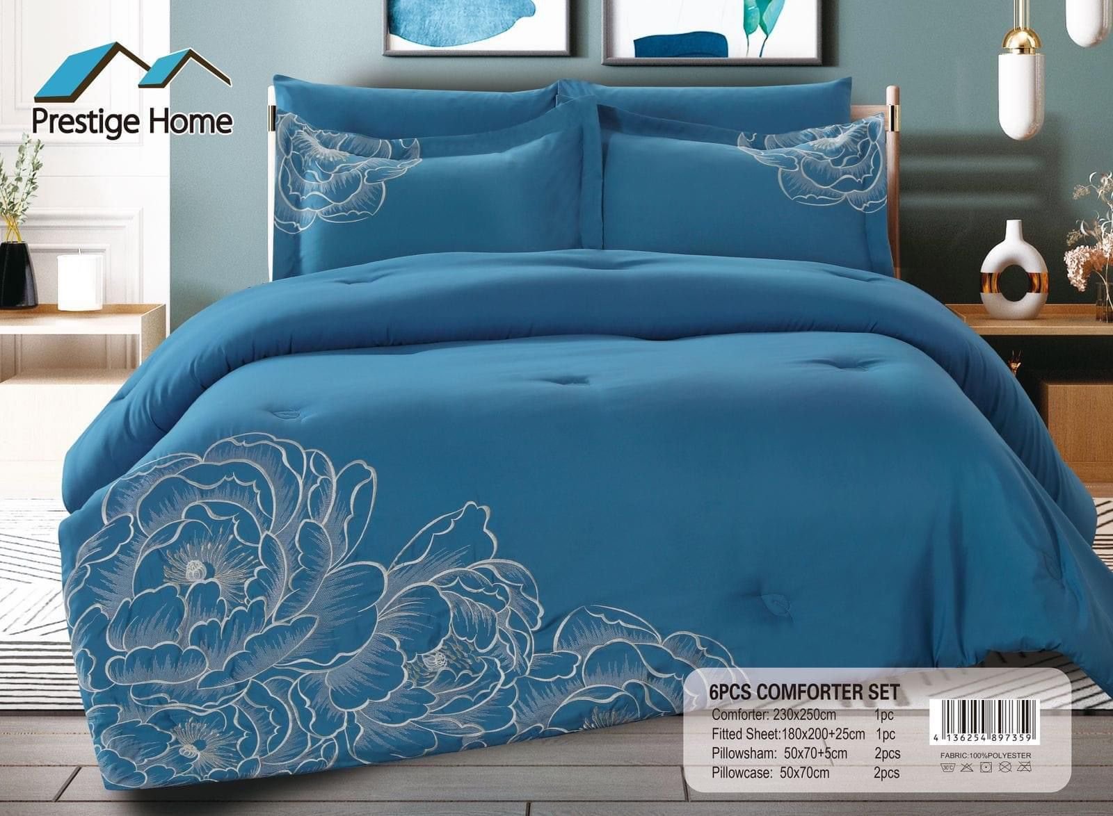 Embroidered Comforter - Double