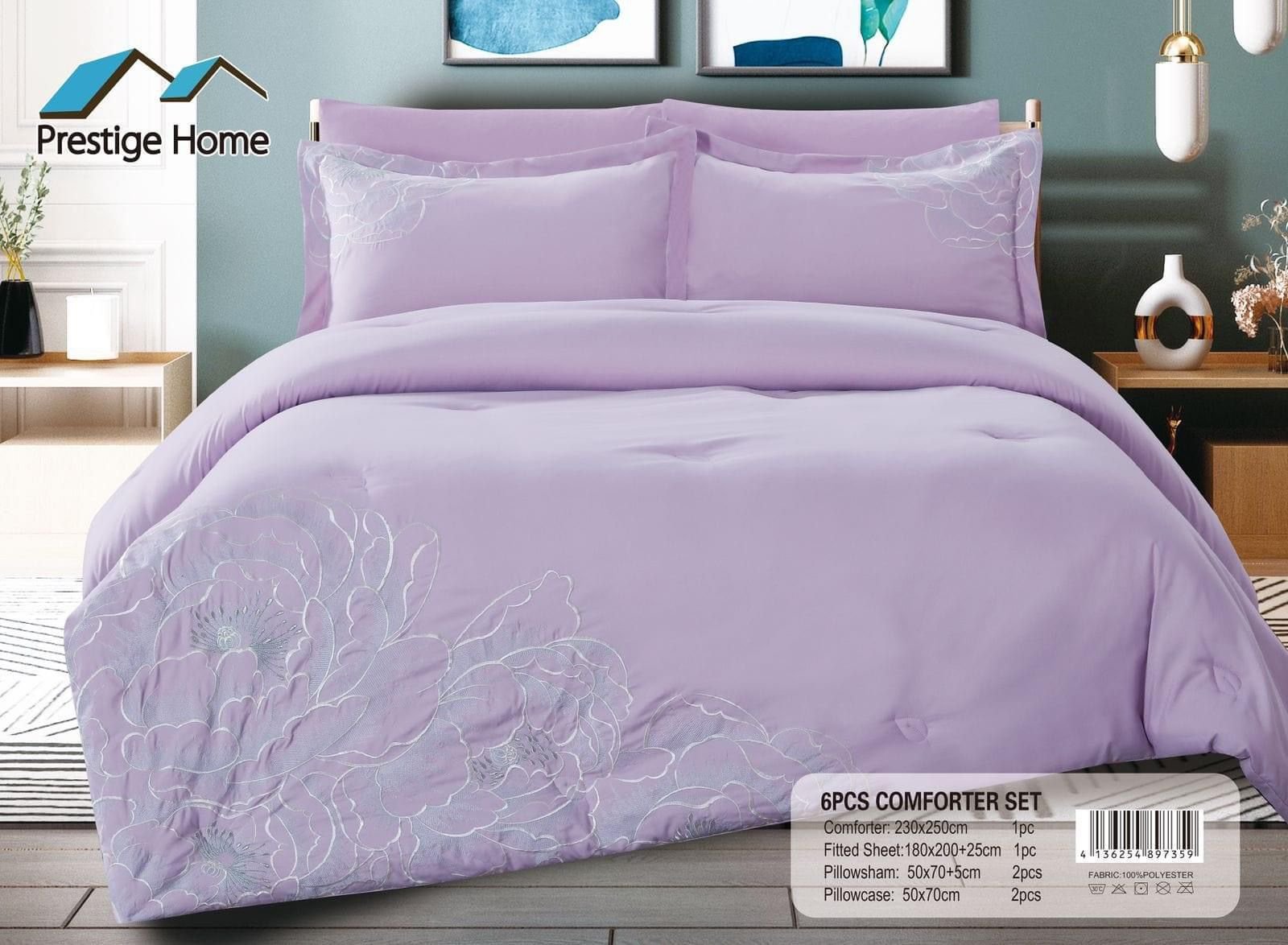 Embroidered Comforter - Double