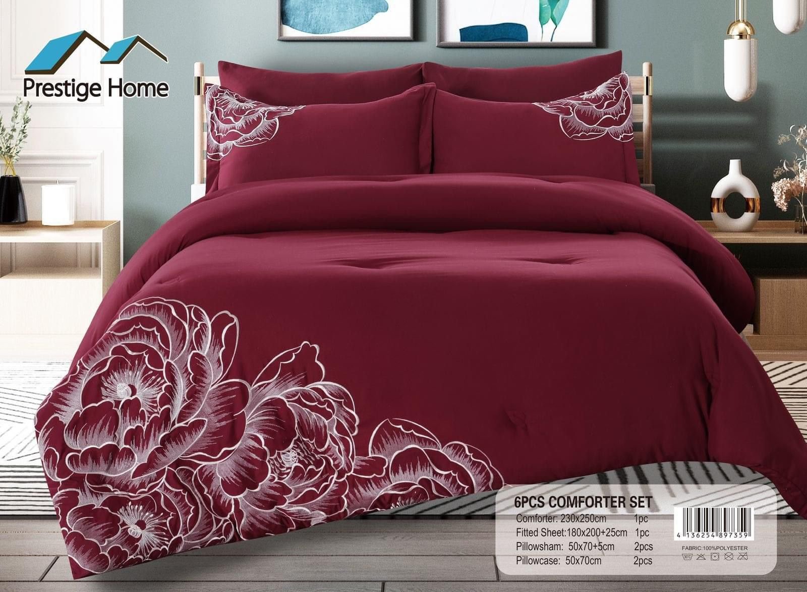 Embroidered Comforter - Double