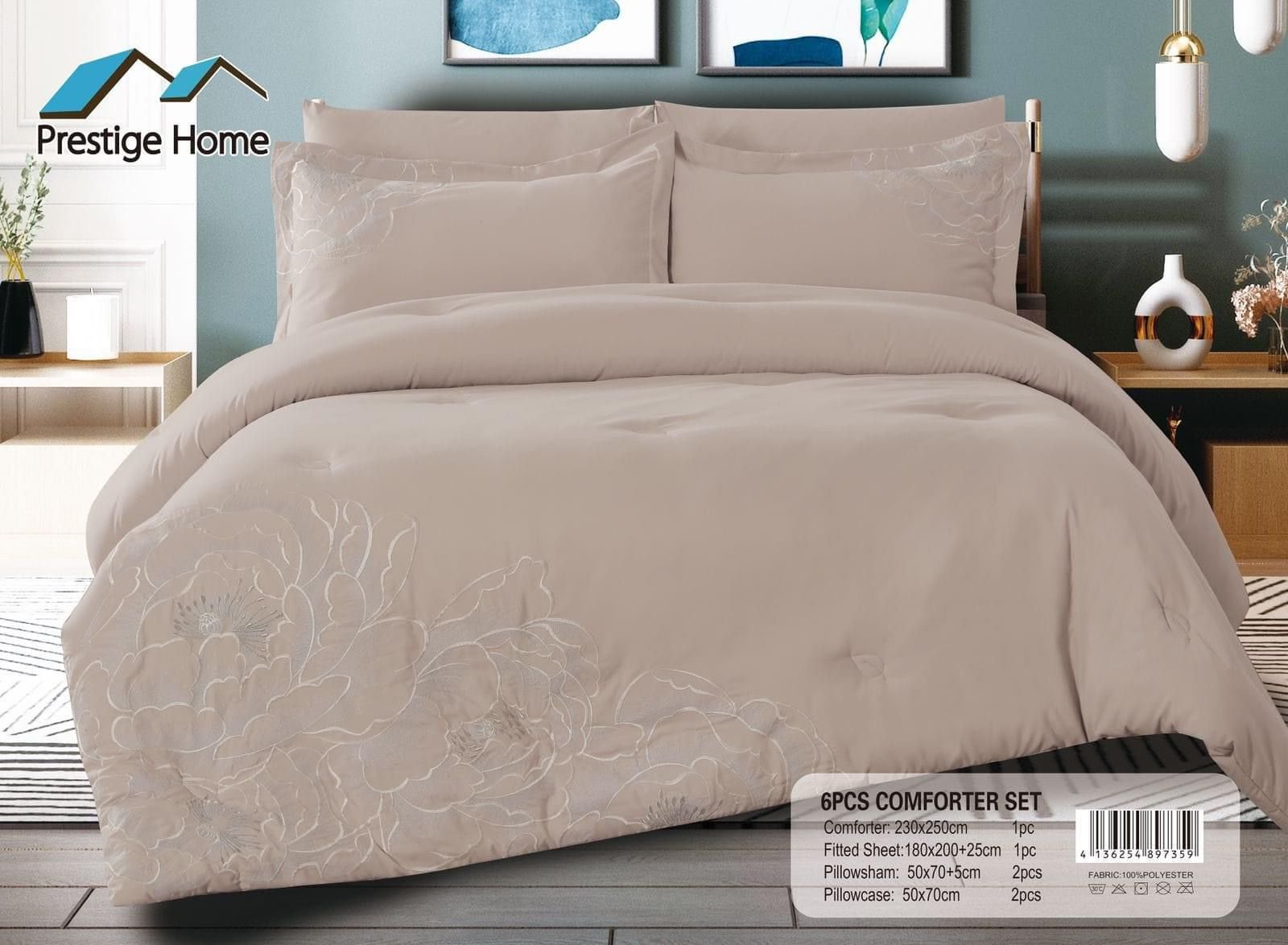 Embroidered Comforter - Double