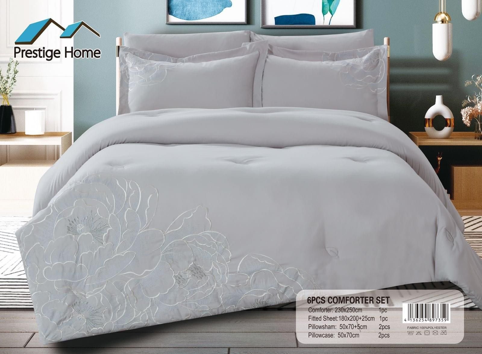 Embroidered Comforter - Double