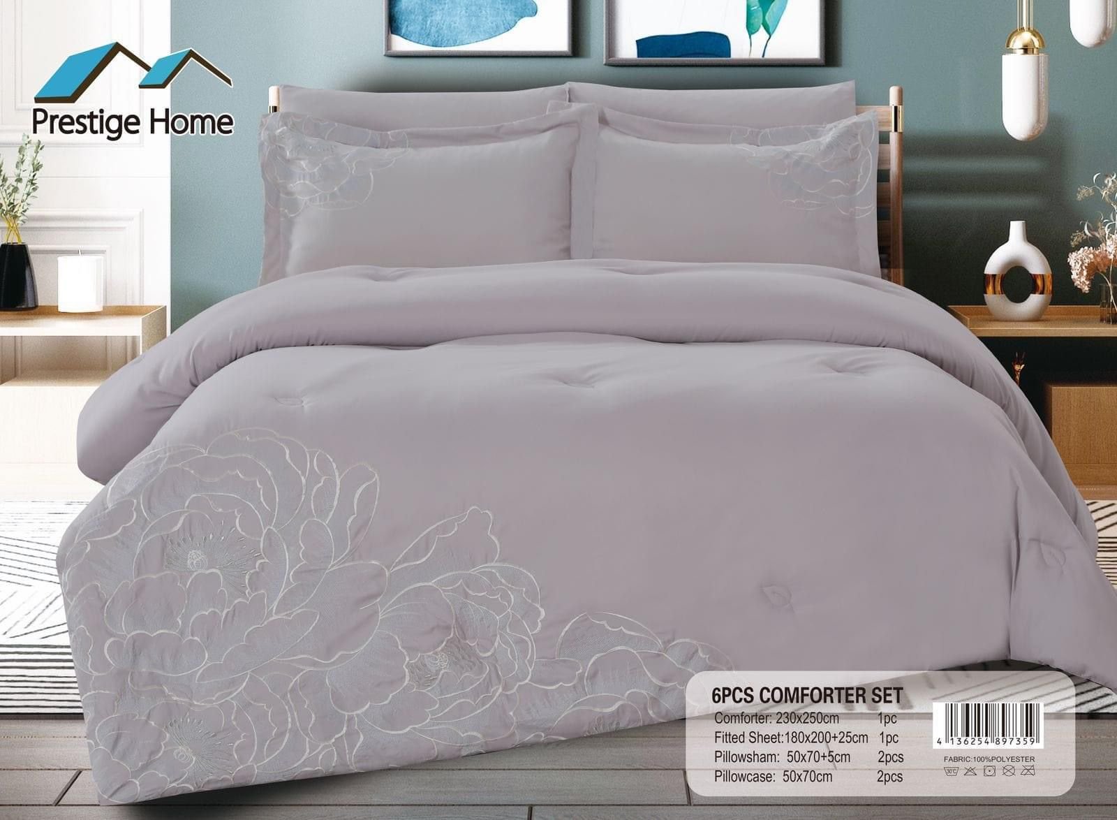 Embroidered Comforter - Double