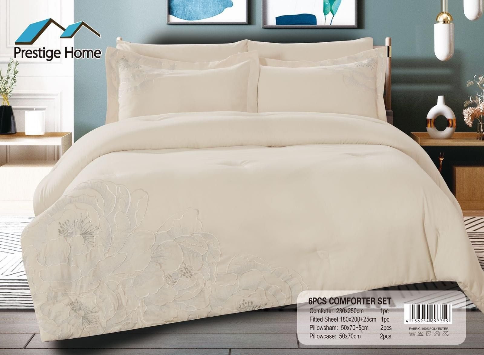 Embroidered Comforter - Double