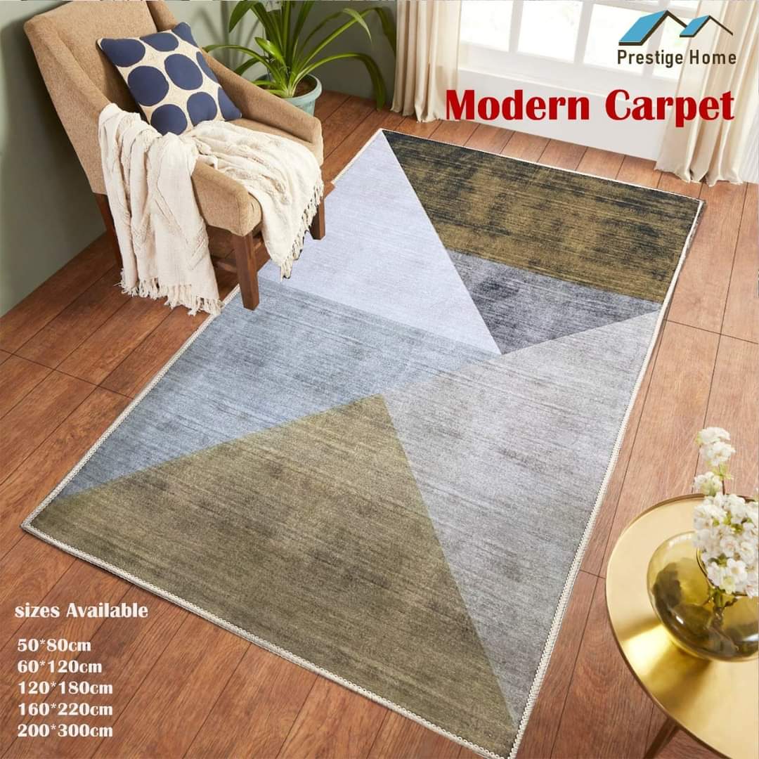 Yellow Triangles Carpet Rug