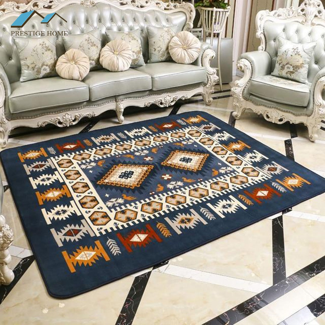 Boho Navy Carpet Rug