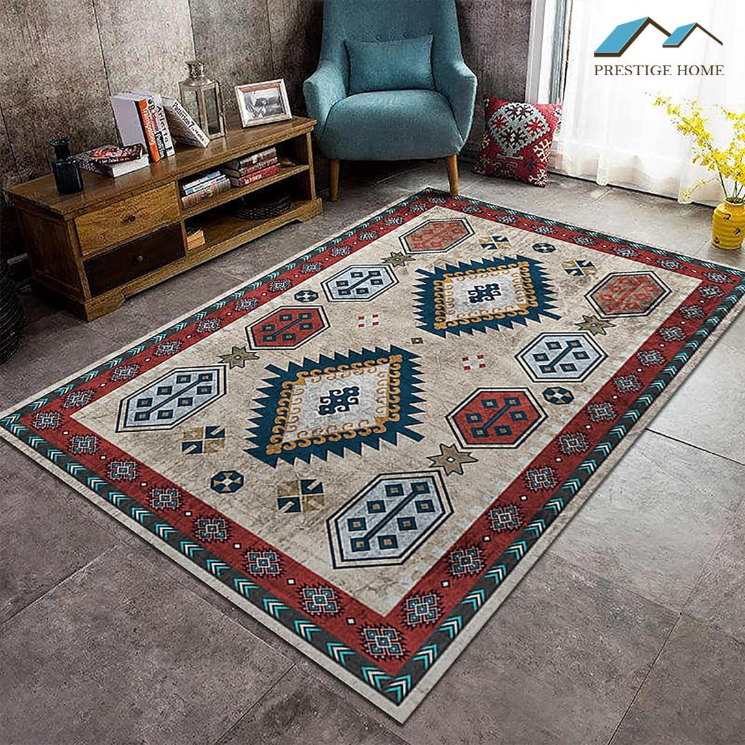Boho Beige Carpet Rug