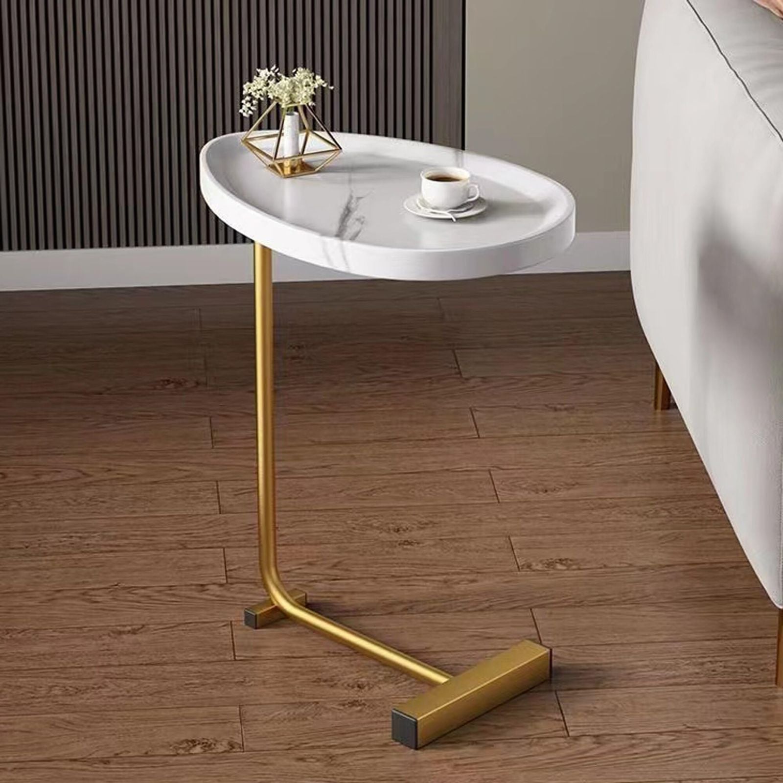 C-shape Oval Table Stand