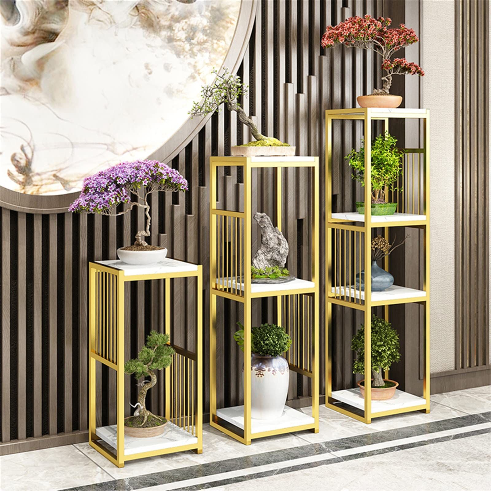 Multipurpose Golden Shelves