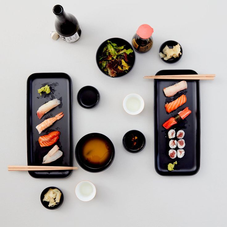 Modern Ceramic Rectangular Sushi & Snack Plate