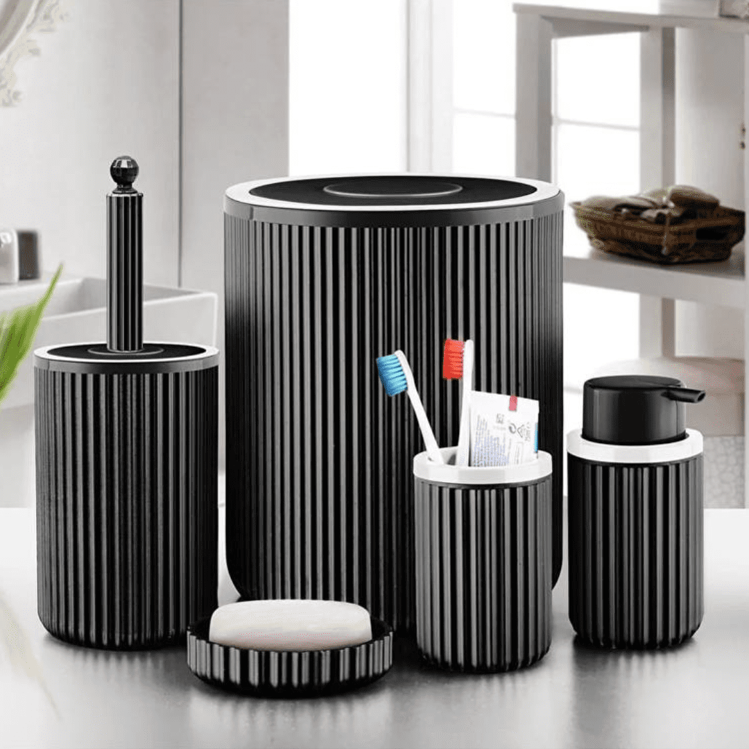5-piece Acrylic Bathroom Set