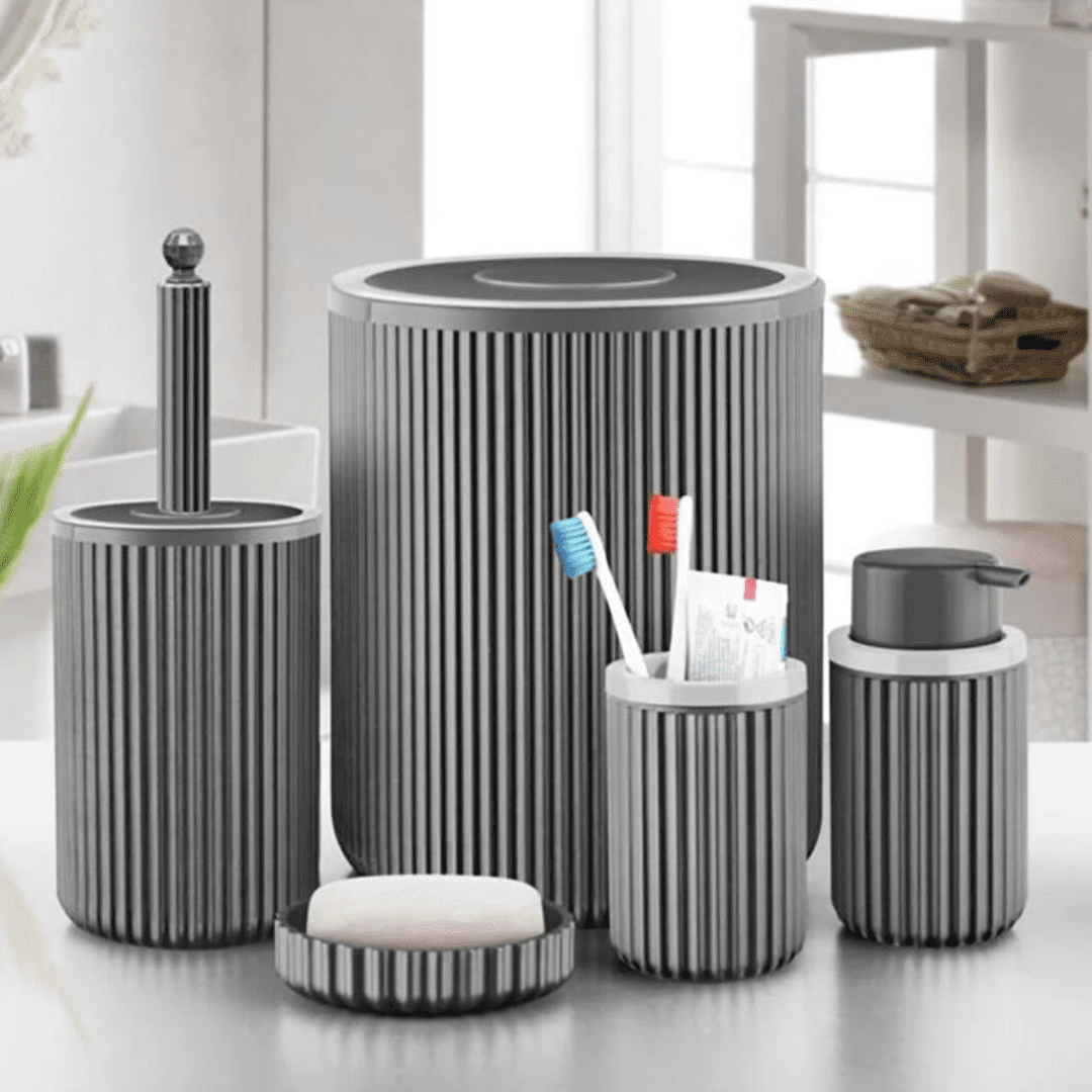 5-piece Acrylic Bathroom Set