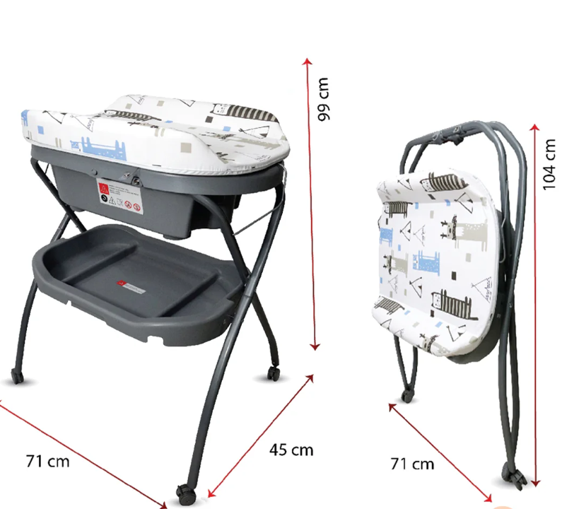 Bathtub with Changing Table