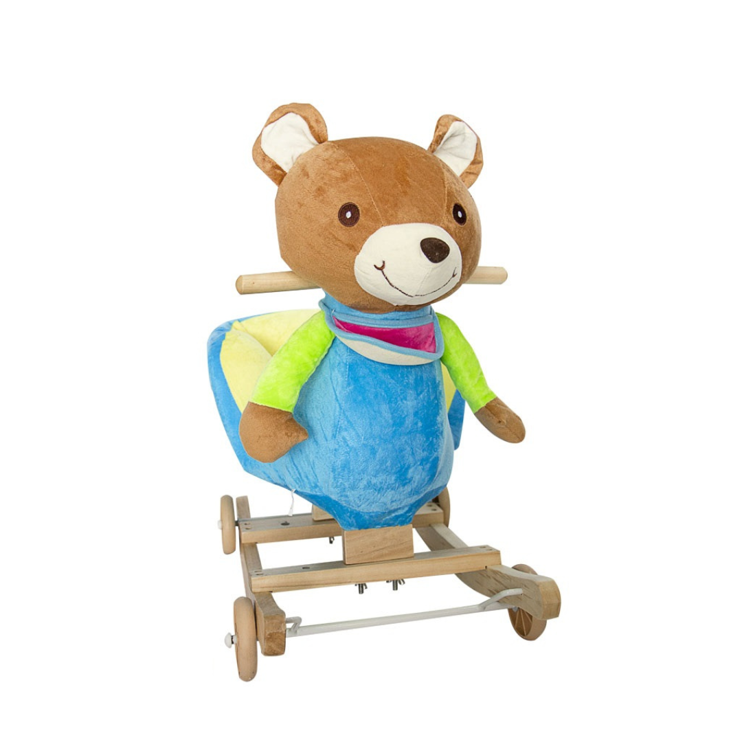 Plush Rocking Bear with Sounds and Seat for Toddlers