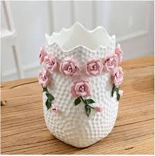 Rose Embossed Vase European