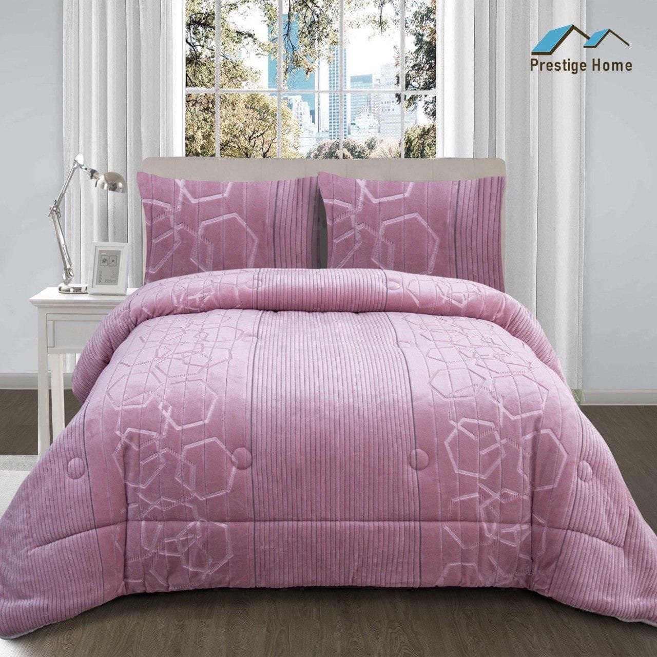 Hexagon 3-Piece Comforter Set