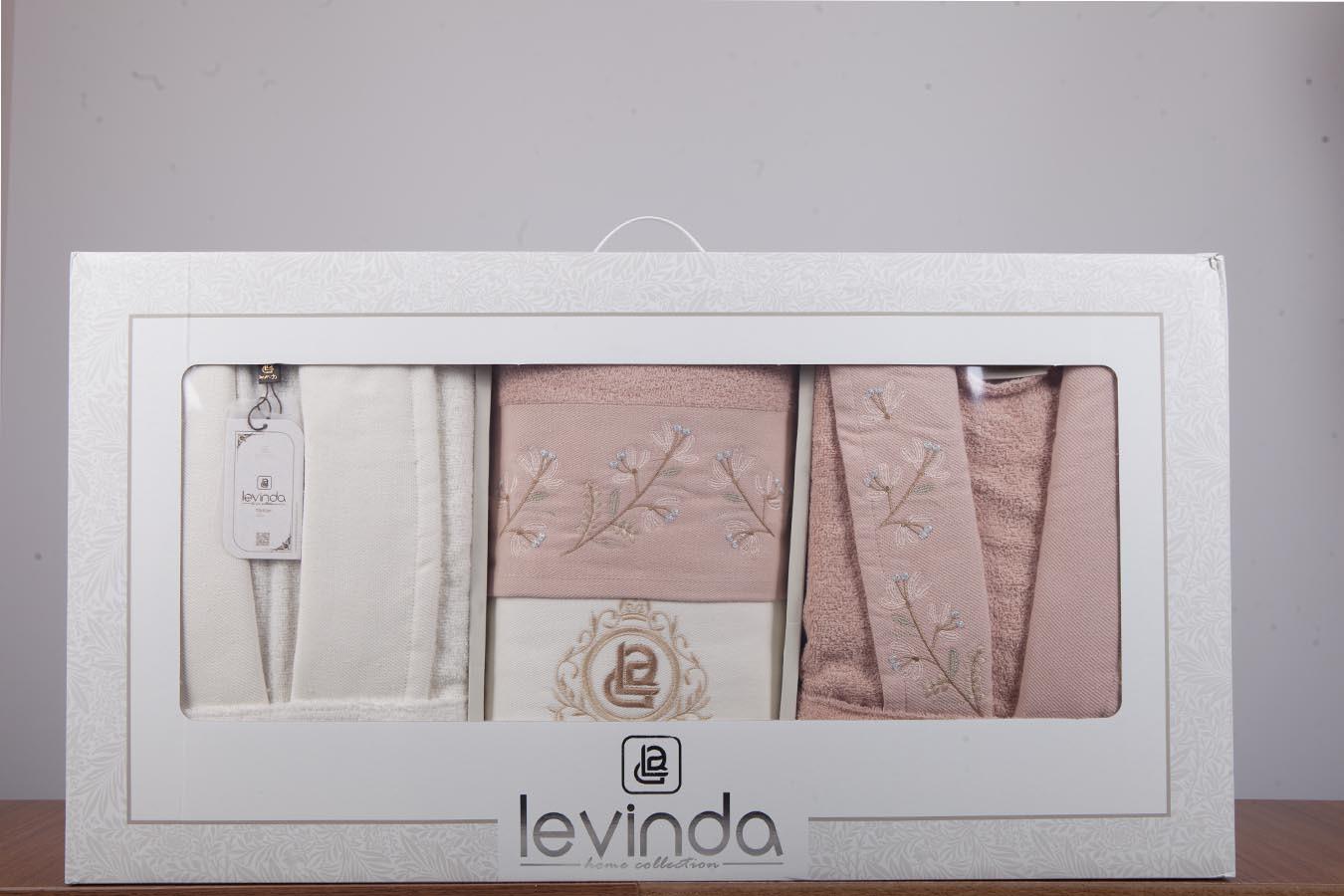 Levinda Royal Touch Embroidered Bathrobe Set - 6 pcs