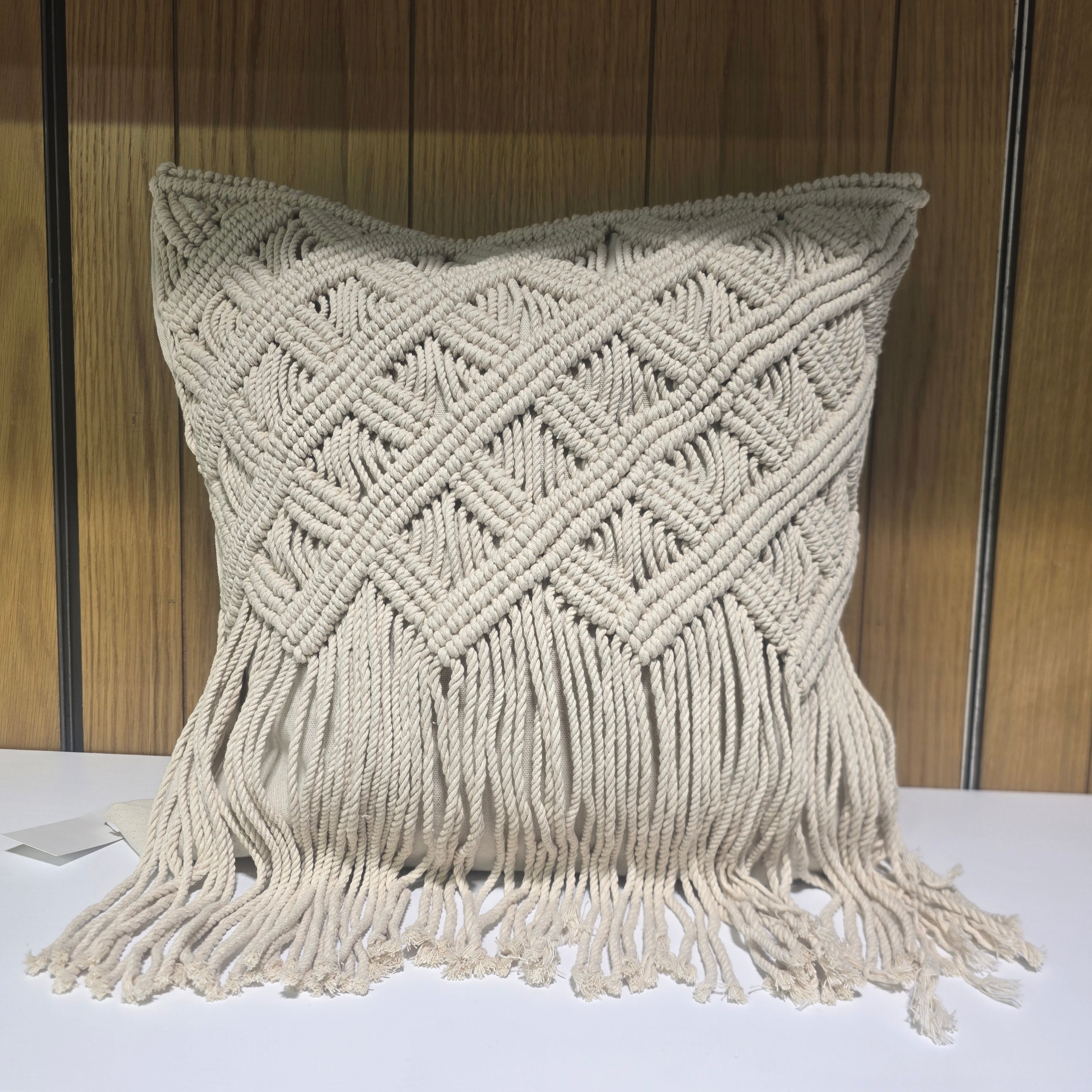 Boho Macrame Cushion Cover - 45x45 cm
