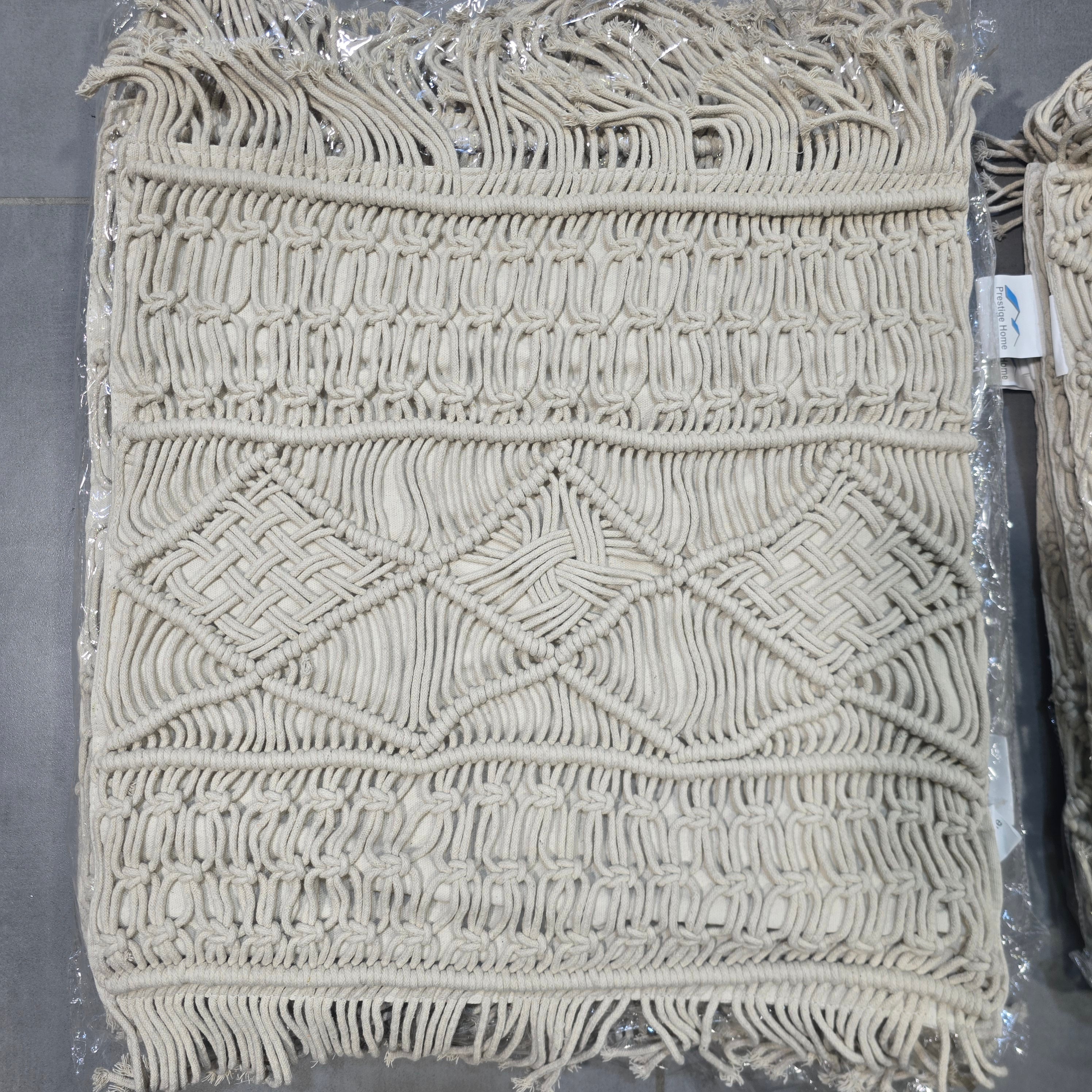 Boho Macrame Cushion Cover - 45x45 cm