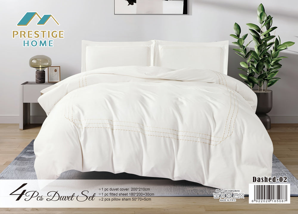 Dashed Duvet Cover Set - King